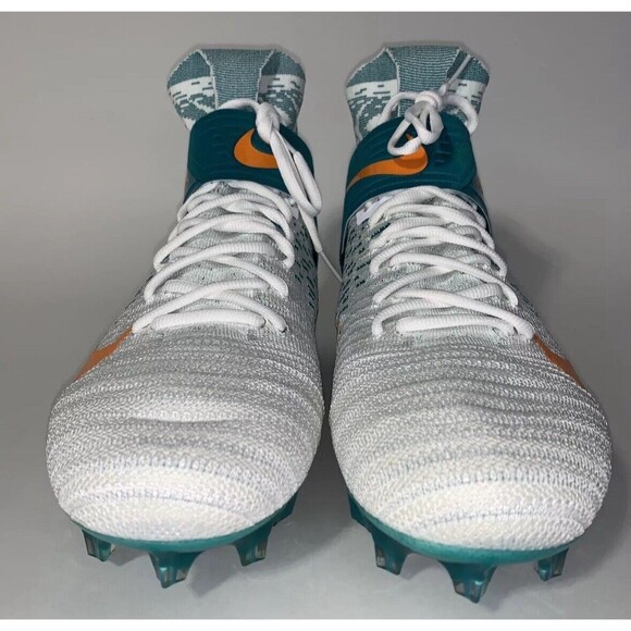 Nike Alpha Menace Elite 2 Football Cleats Miami Dolphins BV2077-108 Size 13 main image 10